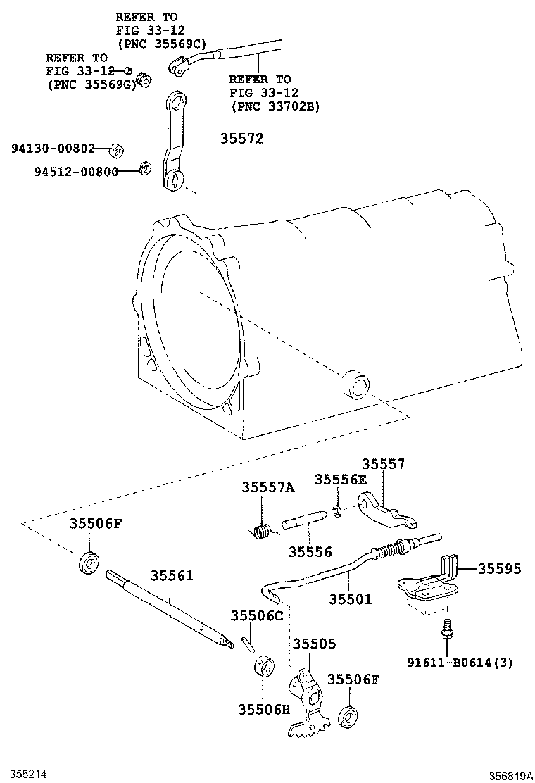 35501-22030 ROD SUB-ASSY, PARKING LOCK product image