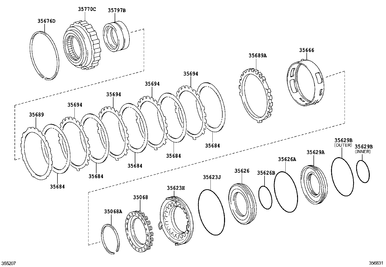 35666-22020 TUBE, BRAKE APPLY product image