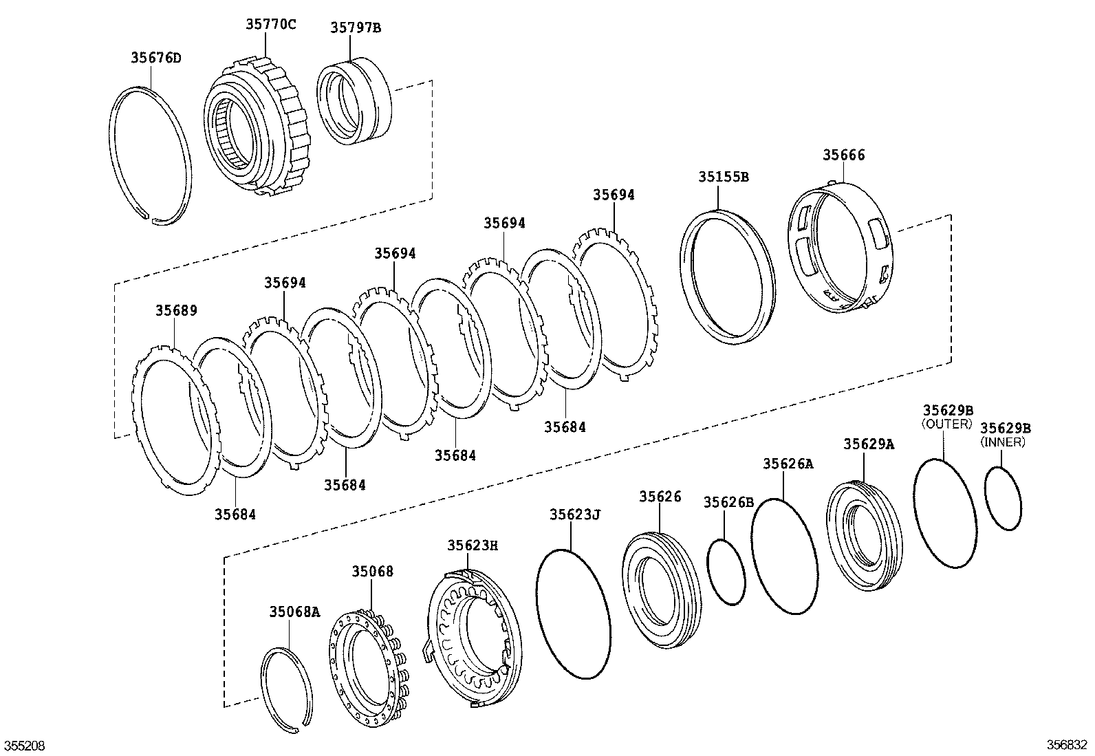 35666-22020 TUBE, BRAKE APPLY product image