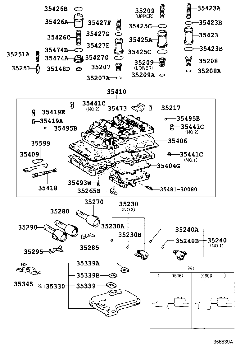Toyota 35410-50071 BODY ASSY, TRANSMISSION VALVE