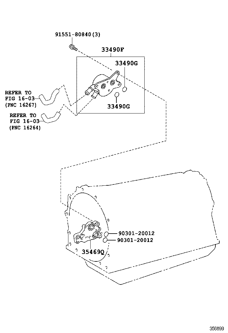 32907-0C050 TUBE SUB-ASSY, OIL COOLER OUTLET, NO.2 product image