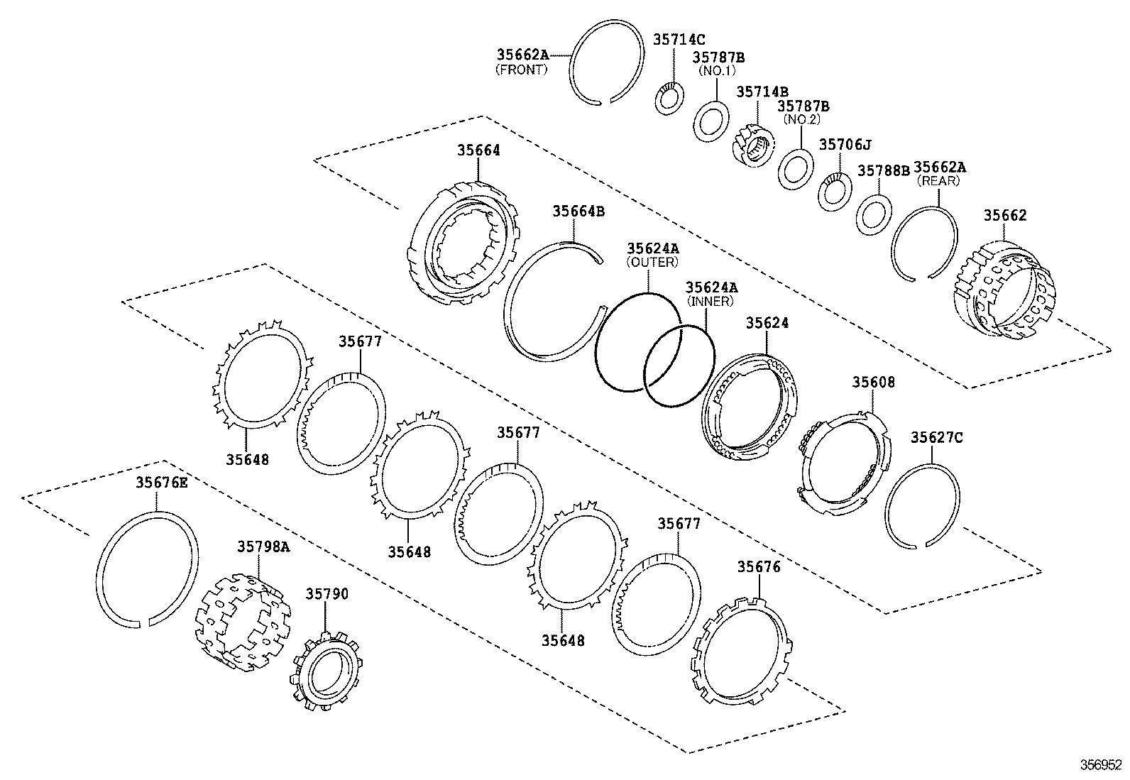 35678-33010 FLANGE, BRAKE, NO.2 product image