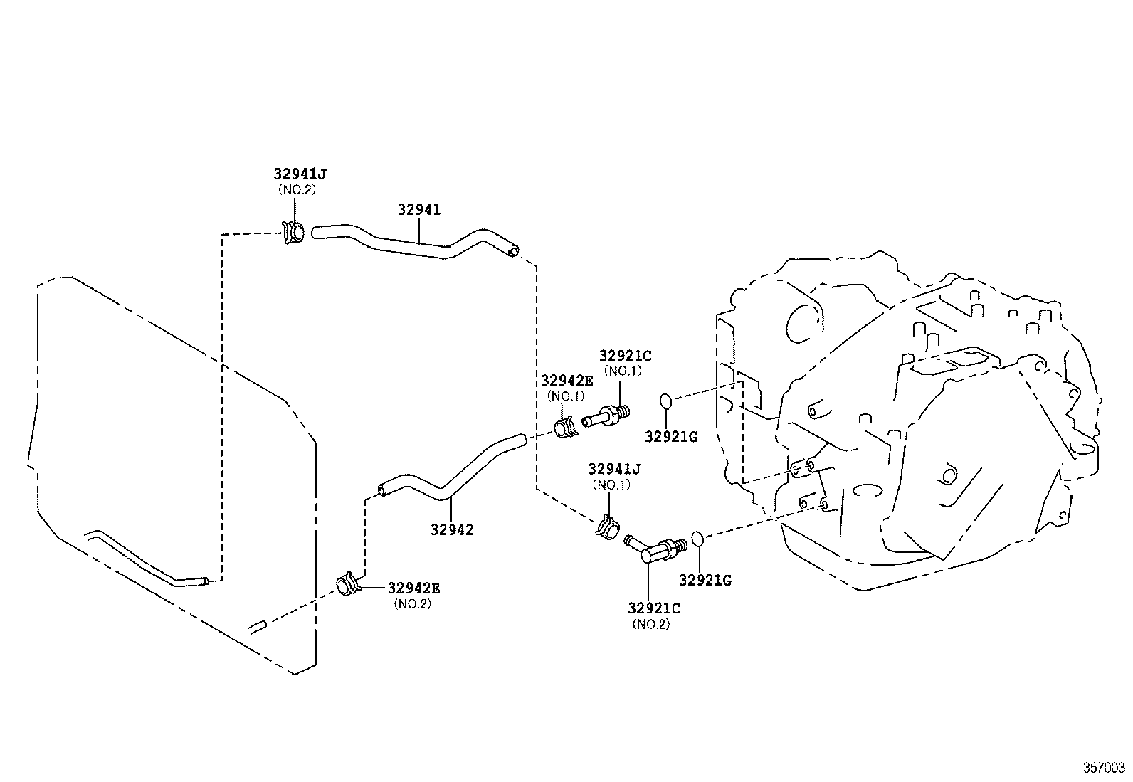 32920-48121 COOLER ASSY, OIL W/HOSE product image