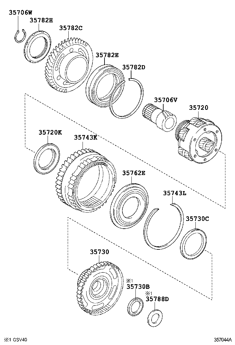Toyota 35760-33060 GEAR ASSY, REAR PLANETARY