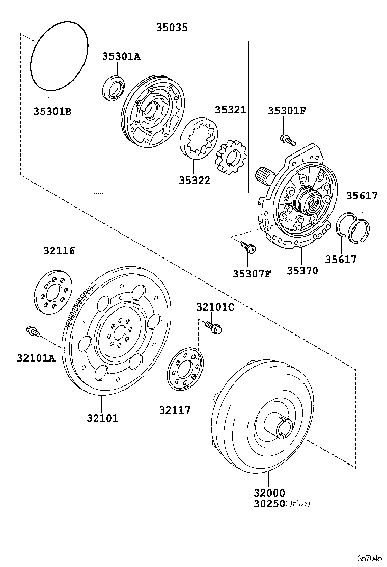 30250-42060 CONVERTER ASSY, TORQUE, REBUILT product image
