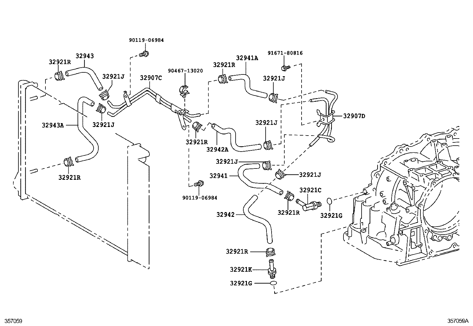 90404-13007 UNION, NO.2(FOR OIL COOLER TUBE) product image