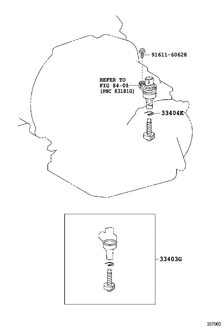 33403-59015 GEAR SUB-ASSY, SPEEDOMETER DRIVEN (ATM) product image