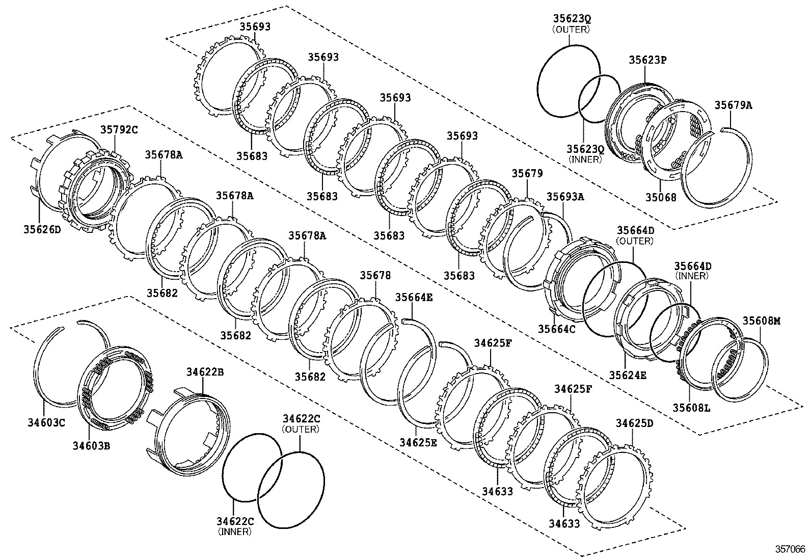 34633-52040 DISC, 2ND COAST & OVERDRIVE BRAKE product image