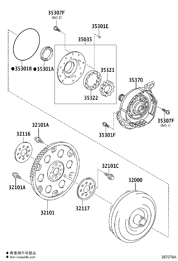 Toyota 35697-06010 RING, O (FOR FRONT OIL PUMP BODY)