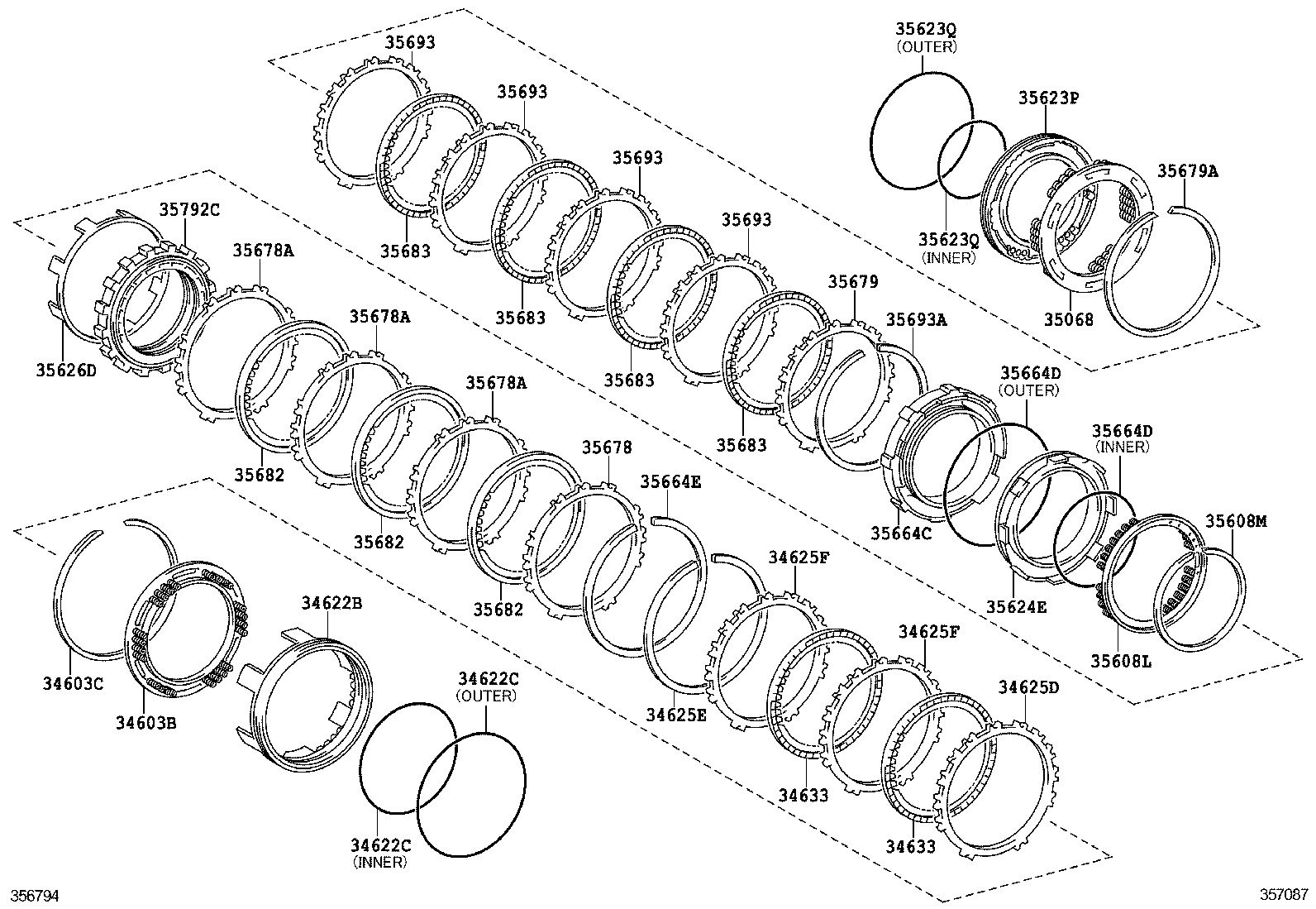 35683-52050 DISC, BRAKE(FOR 1ST & REVERSE) product image