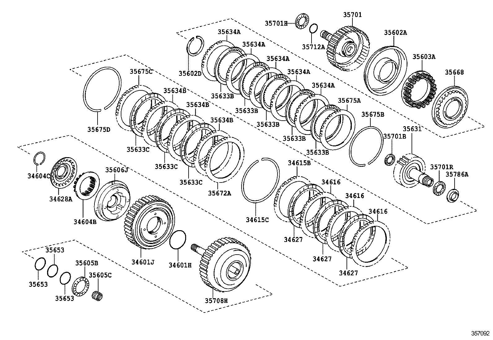 35635-33100 CLUTCH FRANGE, DIRECT MULTIPLE DISC, NO.1 product image