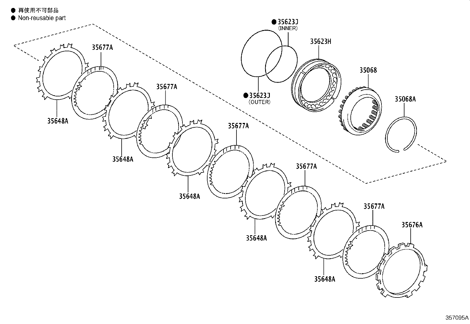Toyota 90520-99035 RING, SHAFT SNAP (FOR 1ST & REVERSE BRAKE RETURN SPRING)