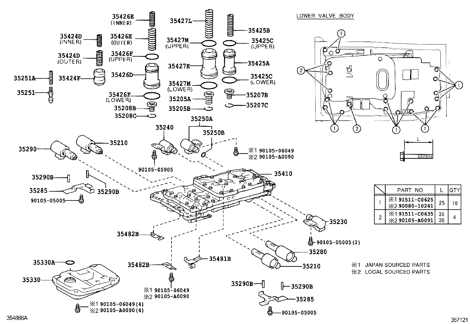35410-35740 BODY ASSY, TRANSMISSION VALVE product image