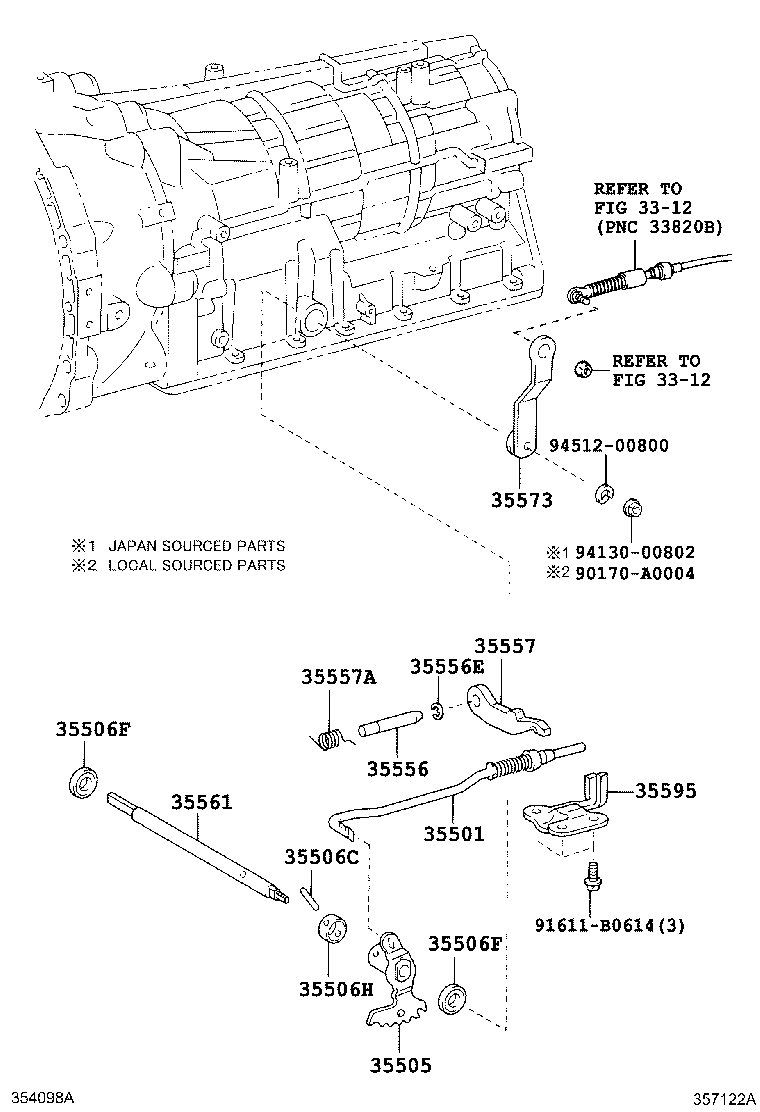 35501-35020 ROD SUB-ASSY, PARKING LOCK product image