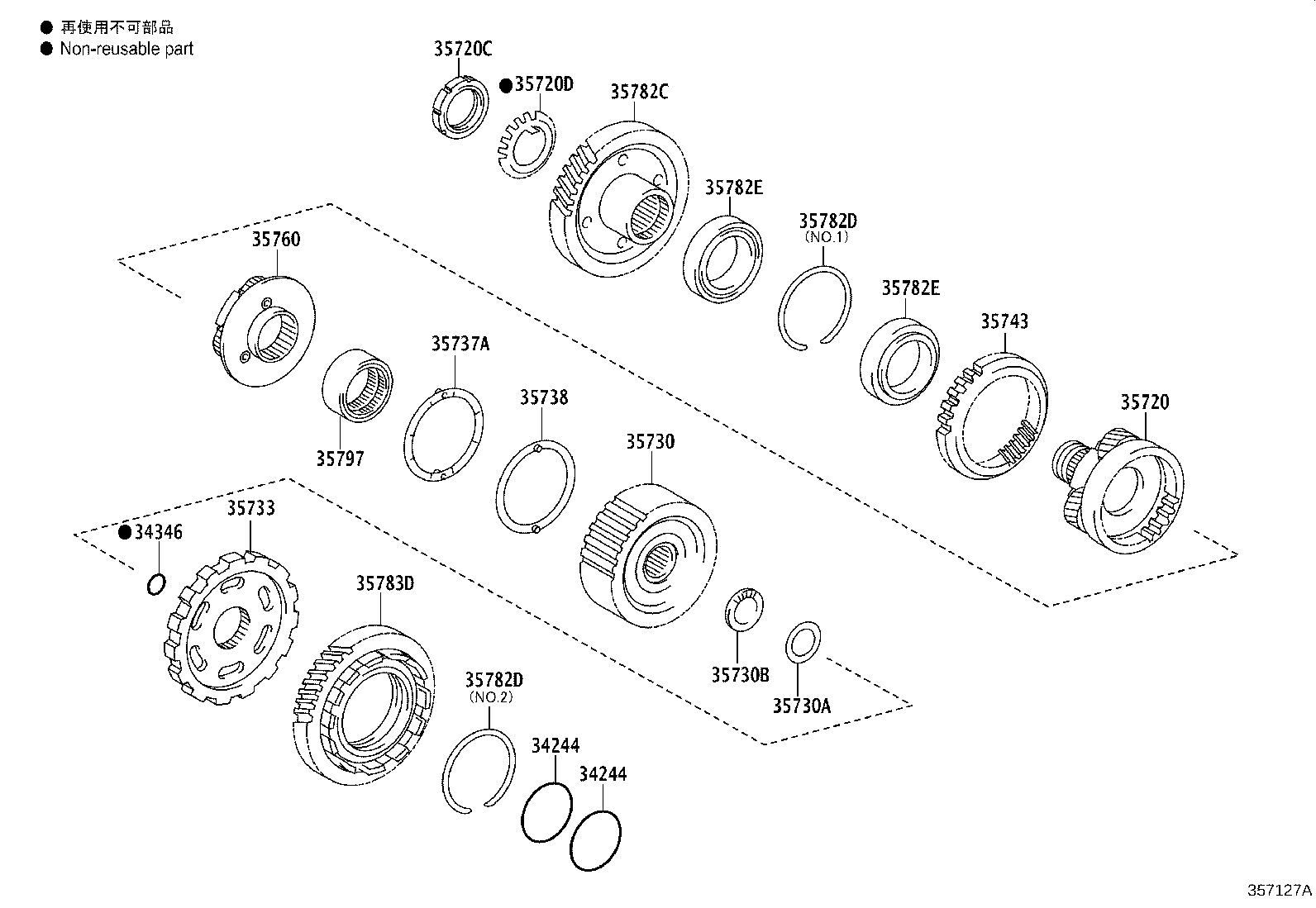 Toyota 35760-28010 GEAR ASSY, REAR PLANETARY