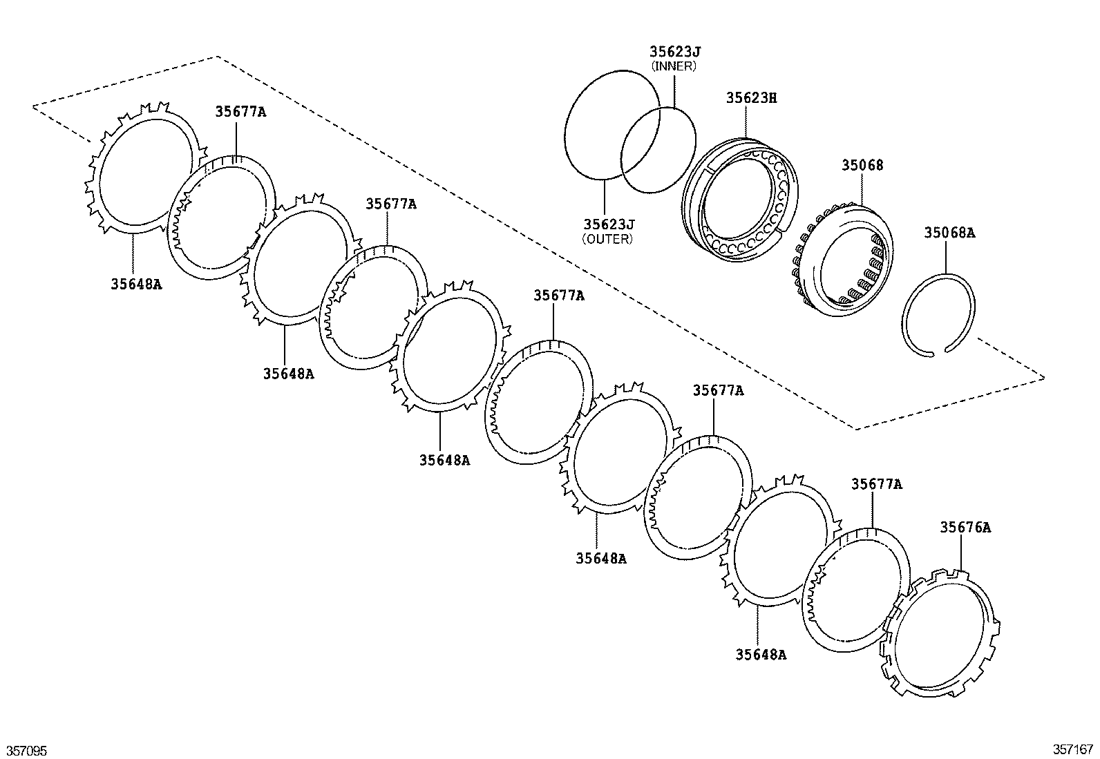 35623-33070 PISTON, 1ST & REVERSE BRAKE product image