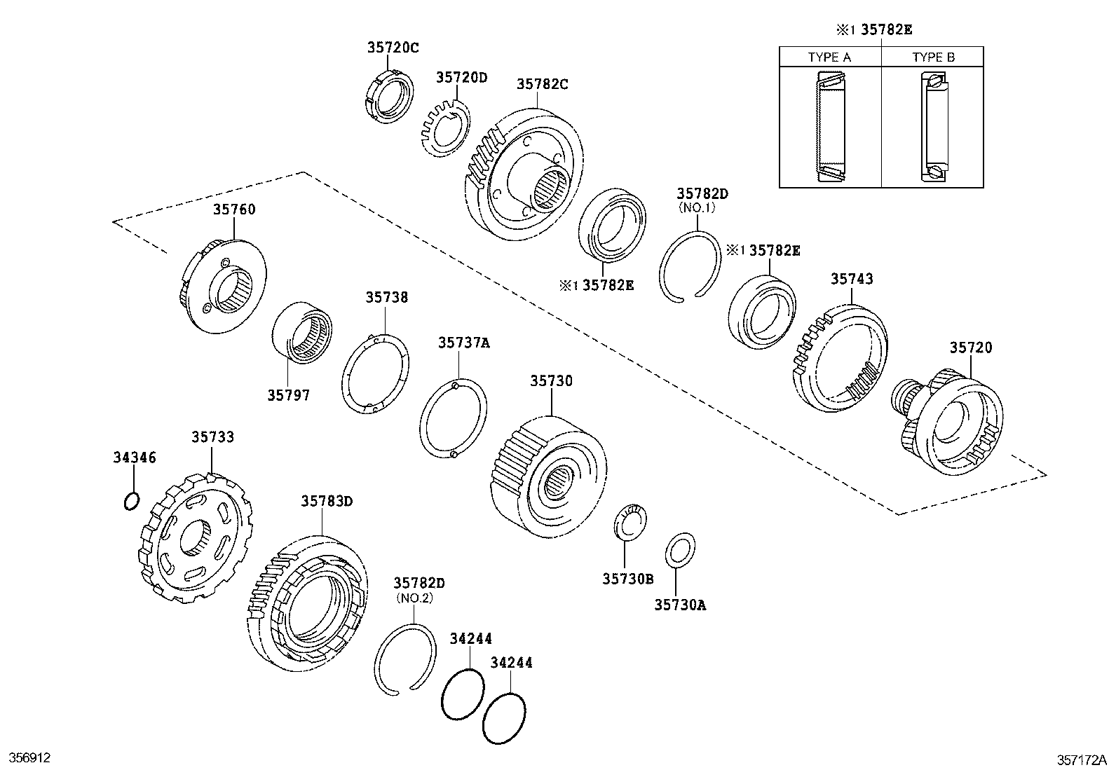 35760-33060 GEAR ASSY, REAR PLANETARY product image