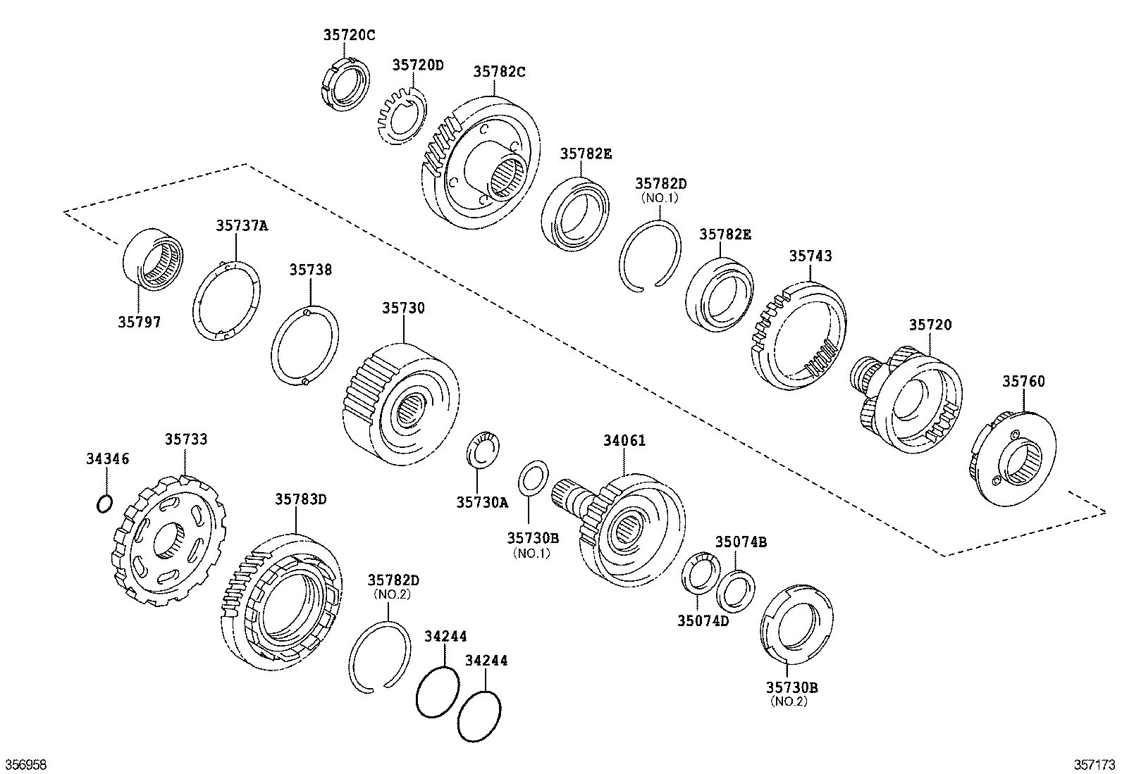 35760-33060 GEAR ASSY, REAR PLANETARY product image