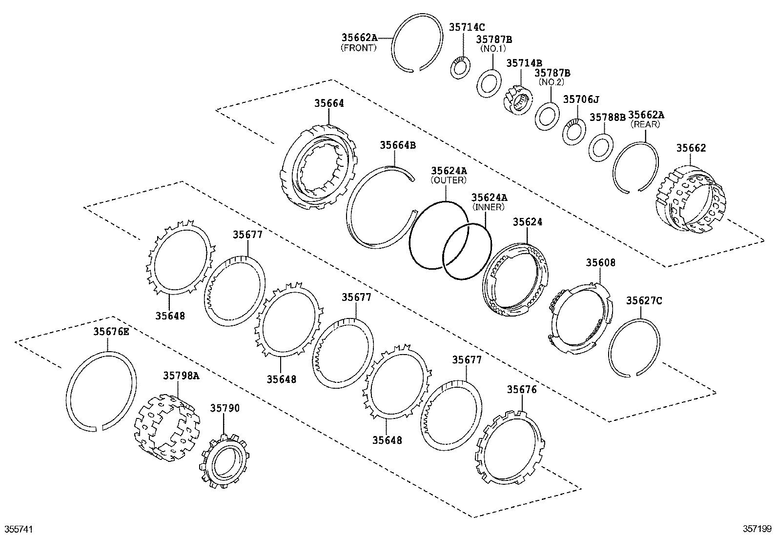 35624-33040 PISTON, 2ND BRAKE product image