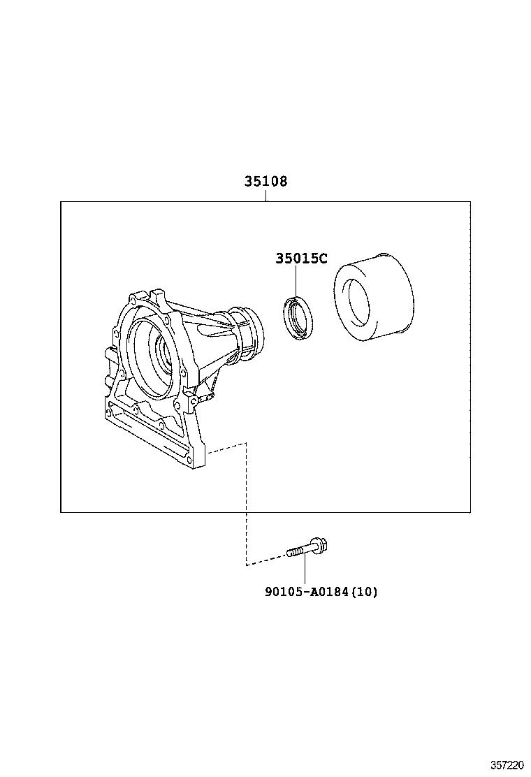 35180-34010 HOUSING SUB-ASSY, EXTENSION (ATM) product image