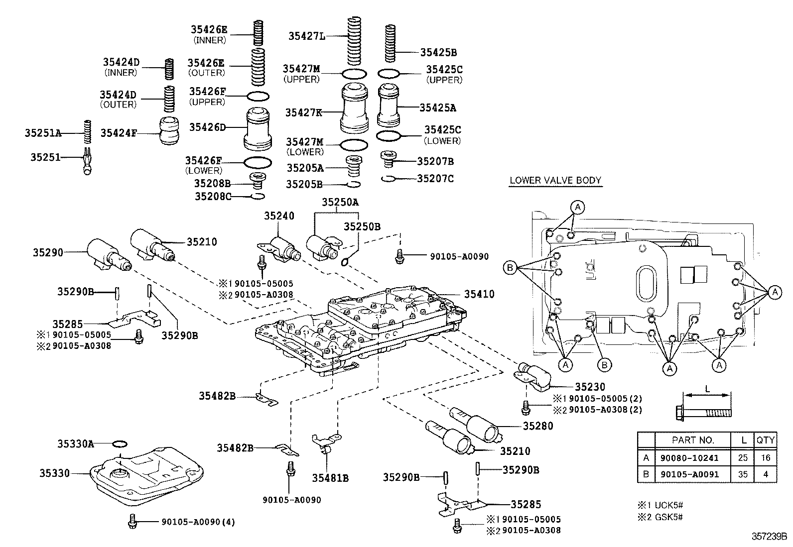 Toyota 35410-0C050 BODY ASSY, TRANSMISSION VALVE