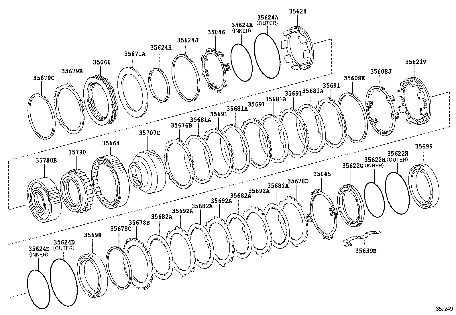 35678-0C150 FLANGE, BRAKE, NO.2 product image