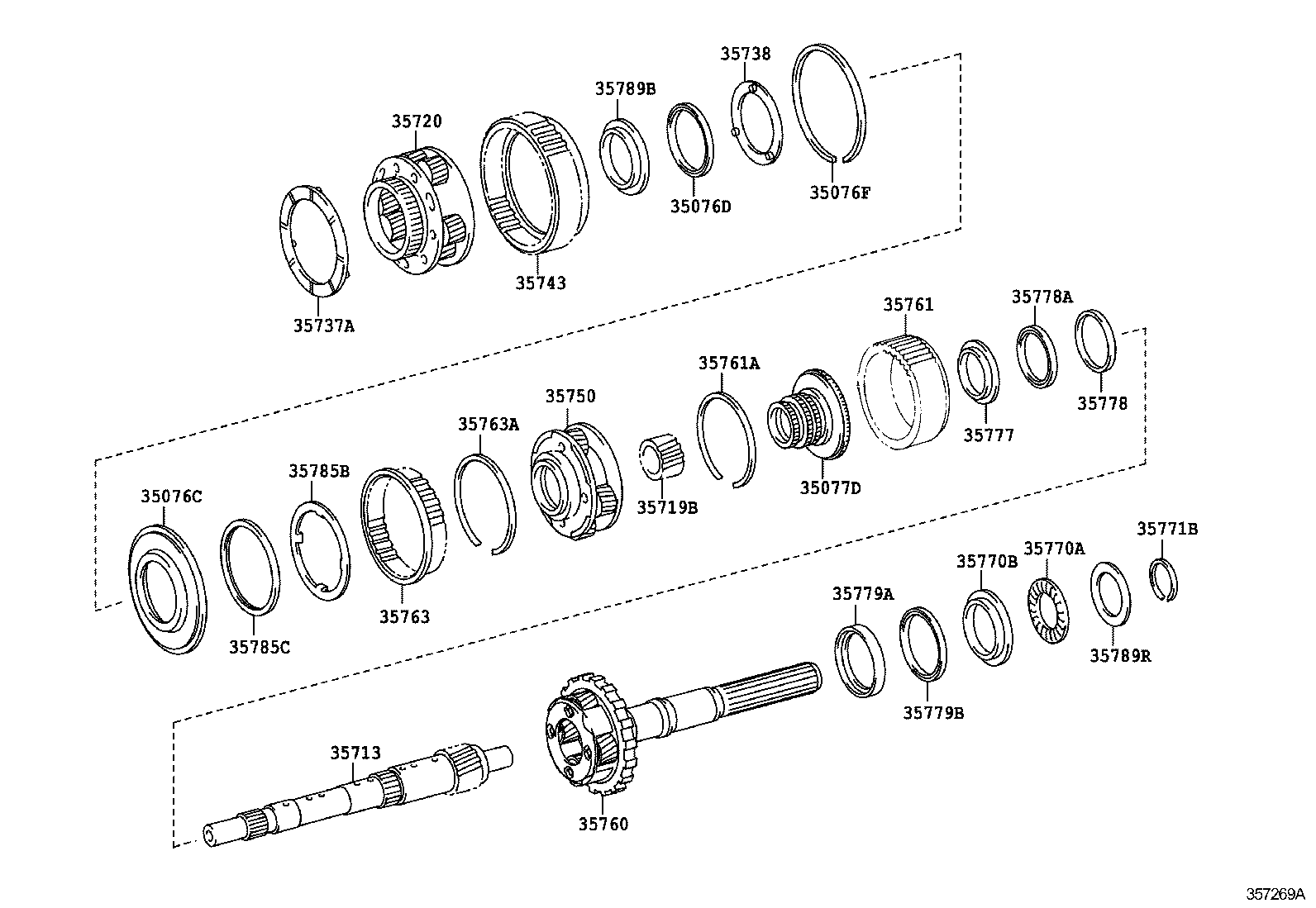 35750-22010 GEAR ASSY, CENTER PLANETARY product image