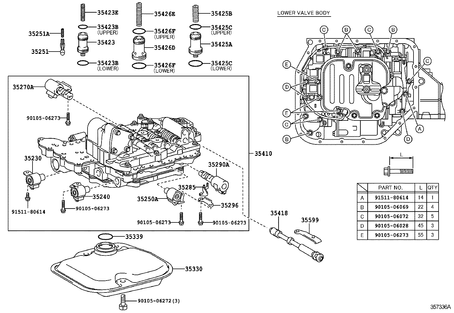 35410-52141 BODY ASSY, TRANSMISSION VALVE product image