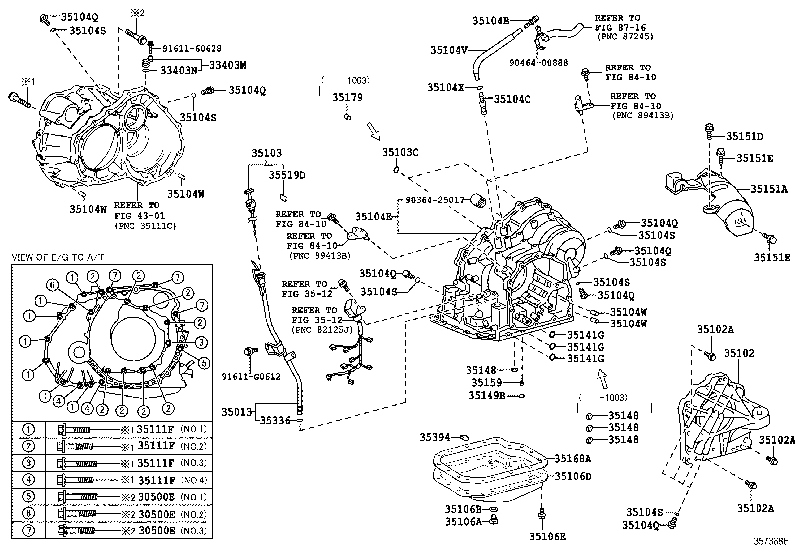 35104-33081 CASE SUB-ASSY, AUTOMATIC TRANSAXLE product image