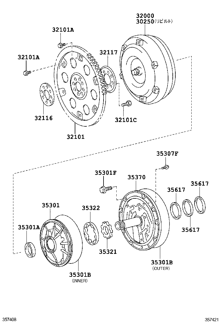 30250-60320 CONVERTER ASSY, TORQUE, REBUILT product image