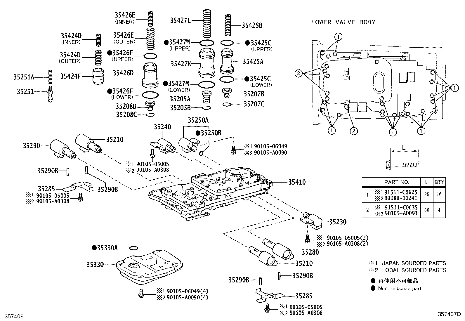 35410-0C030 BODY ASSY, TRANSMISSION VALVE product image