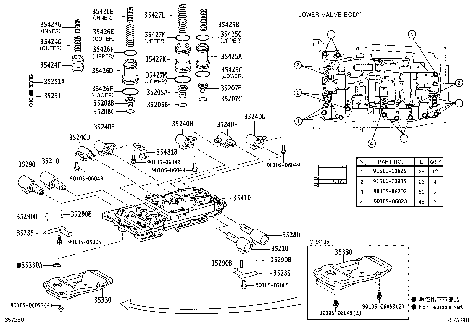 35410-50121 BODY ASSY, TRANSMISSION VALVE product image