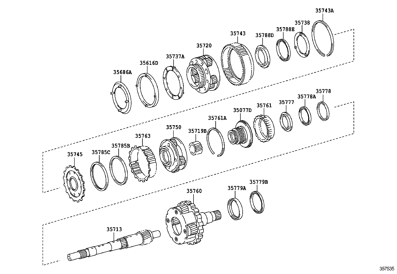 35720-35040 GEAR ASSY, FRONT PLANETARY product image