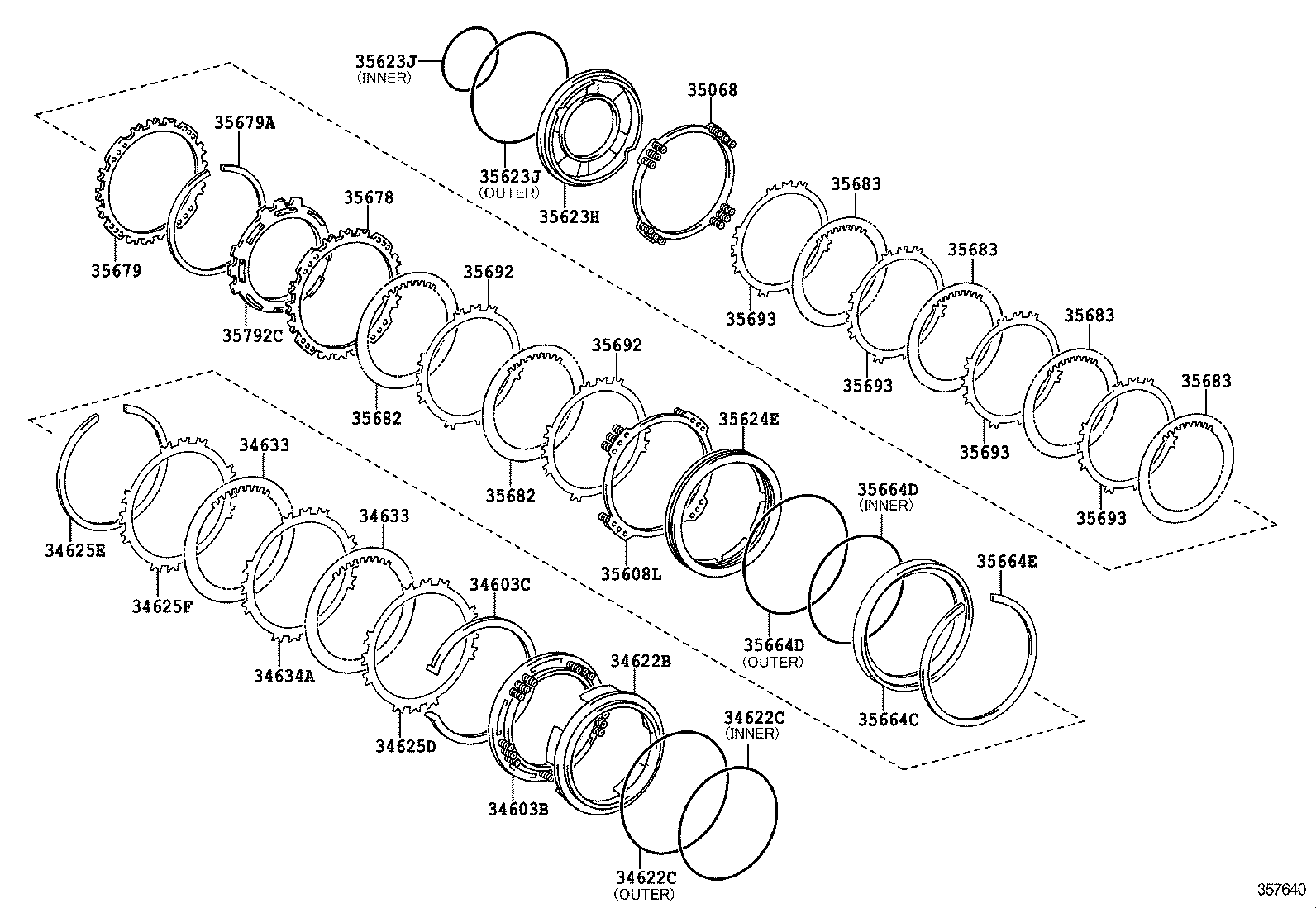 34633-52040 DISC, 2ND COAST & OVERDRIVE BRAKE product image