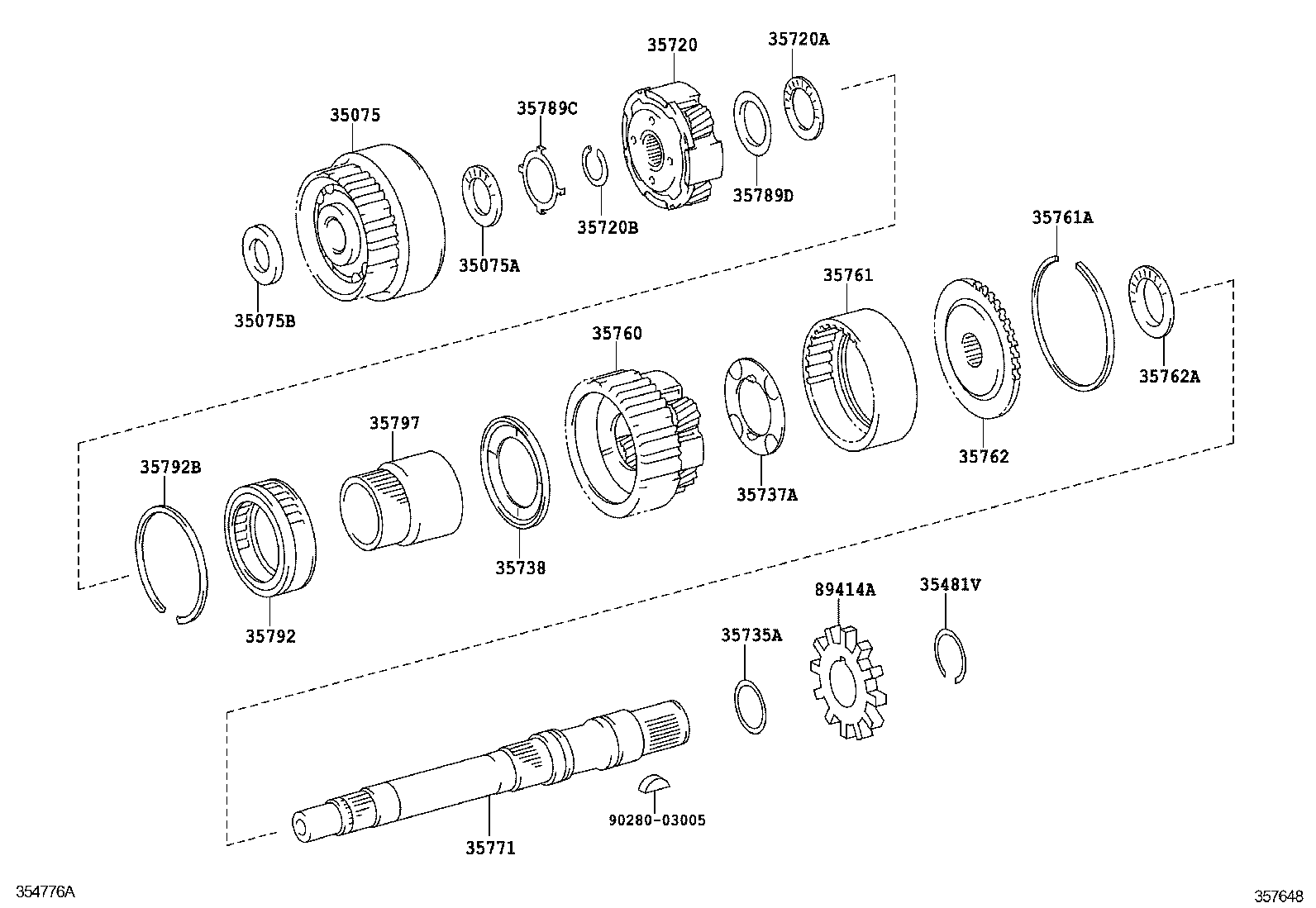 34780-35050 YOKE ASSY, FLANGE (FOR AUTOMATIC TRANSMISSION) product image