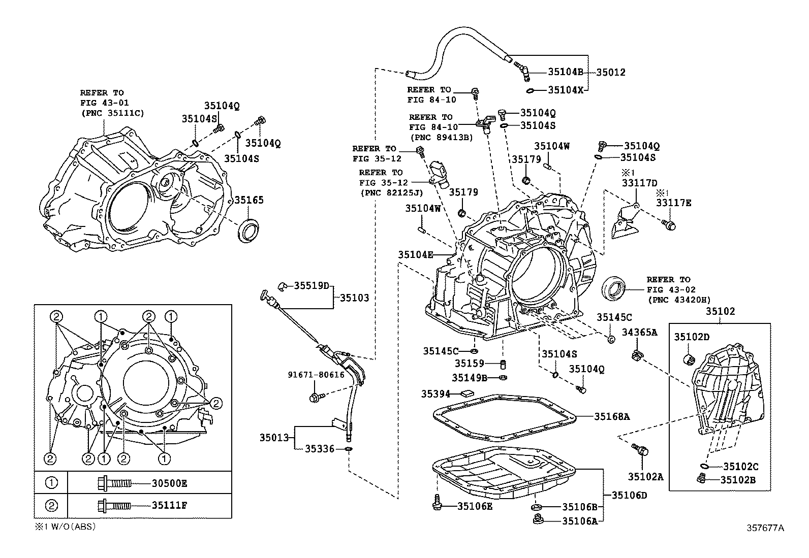 Toyota 91612-61045 BOLT(FOR TRANSAXLE & ENGINE SETTING)
