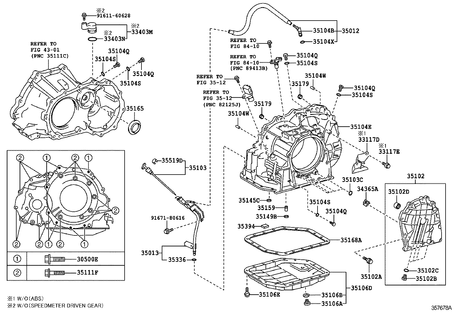 33403-0D010 COVER SUB-ASSY, SPEEDOMETER DRIVEN HOLE (ATM) product image