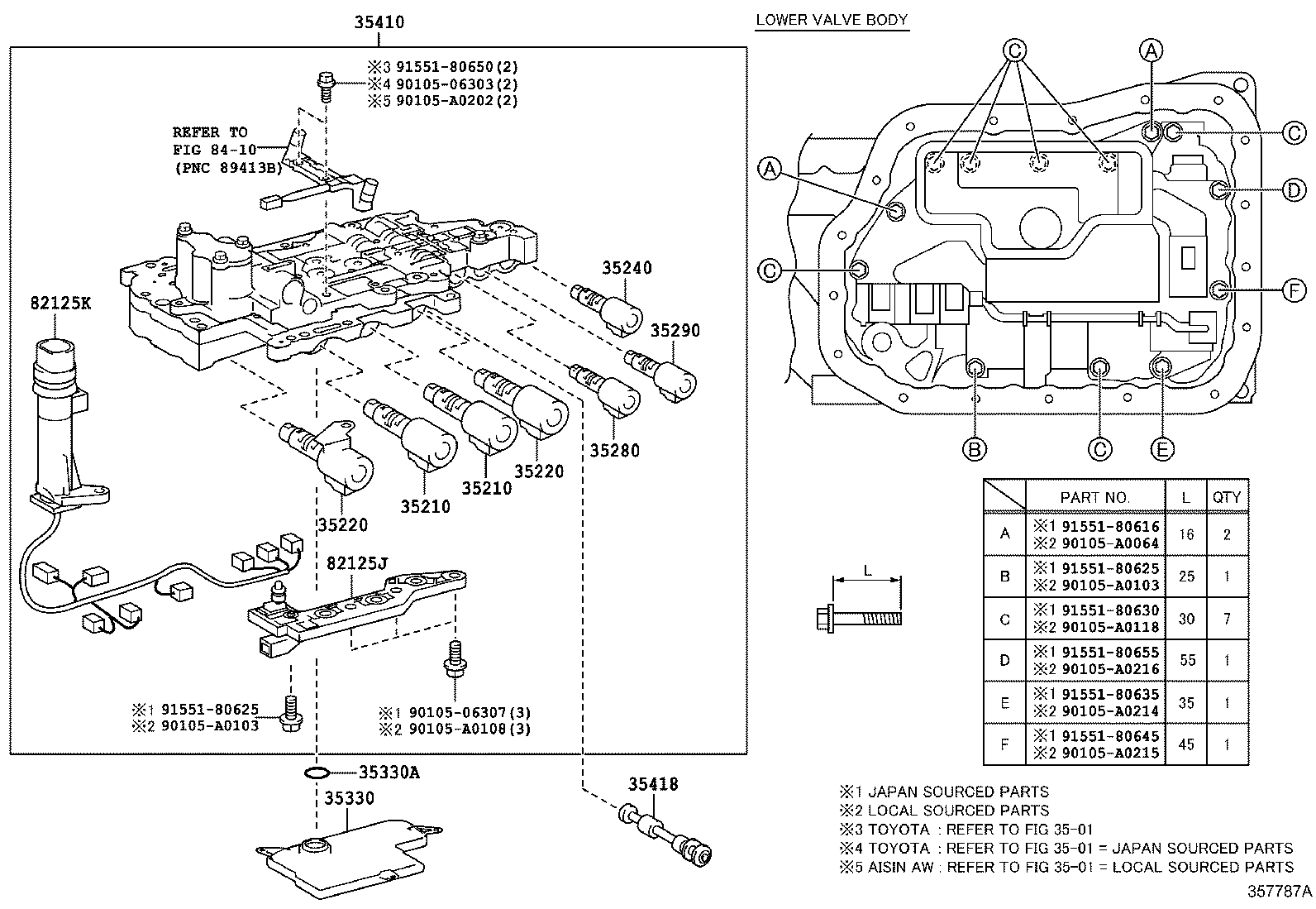 Toyota 35410-73010 BODY ASSY, TRANSMISSION VALVE