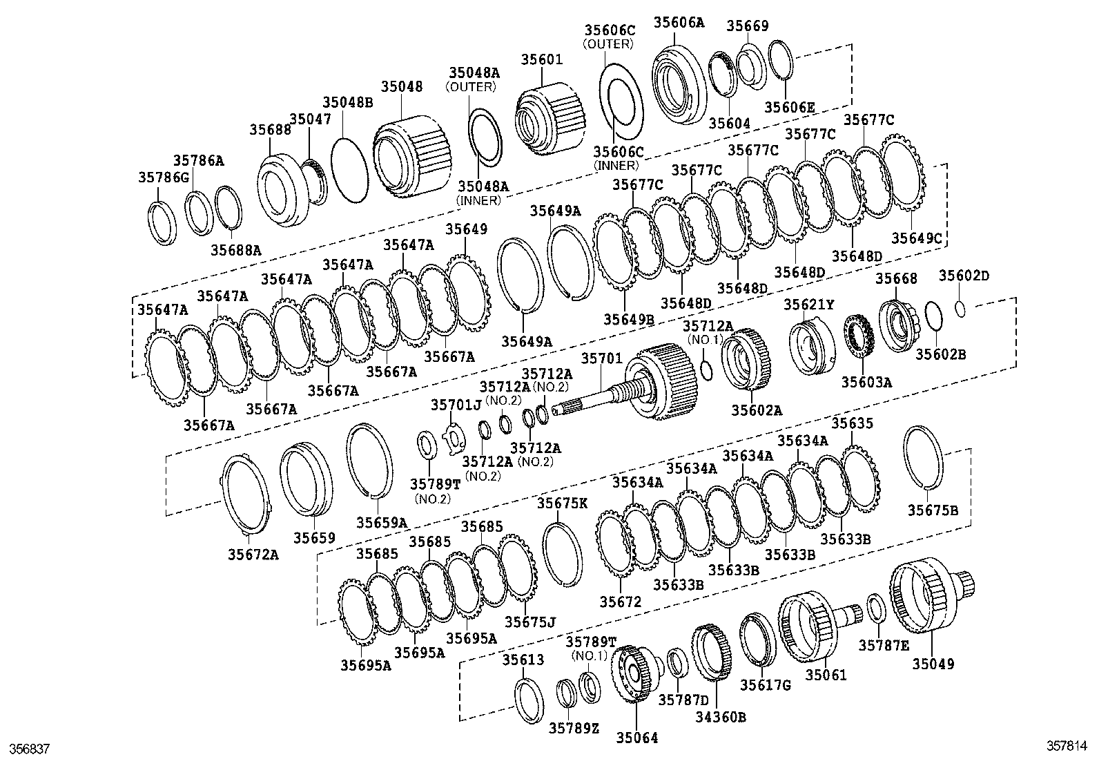 35675-50040 FLANGE, COAST CLUTCH product image