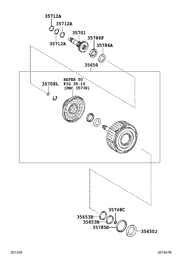 Toyota 35650-73020 CLUTCH ASSY, REAR MULTIPLE DISC