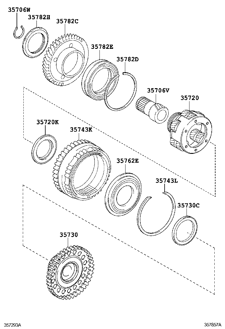 Toyota 90369-72002 BEARING(FOR COUNTER DRIVE GEAR)