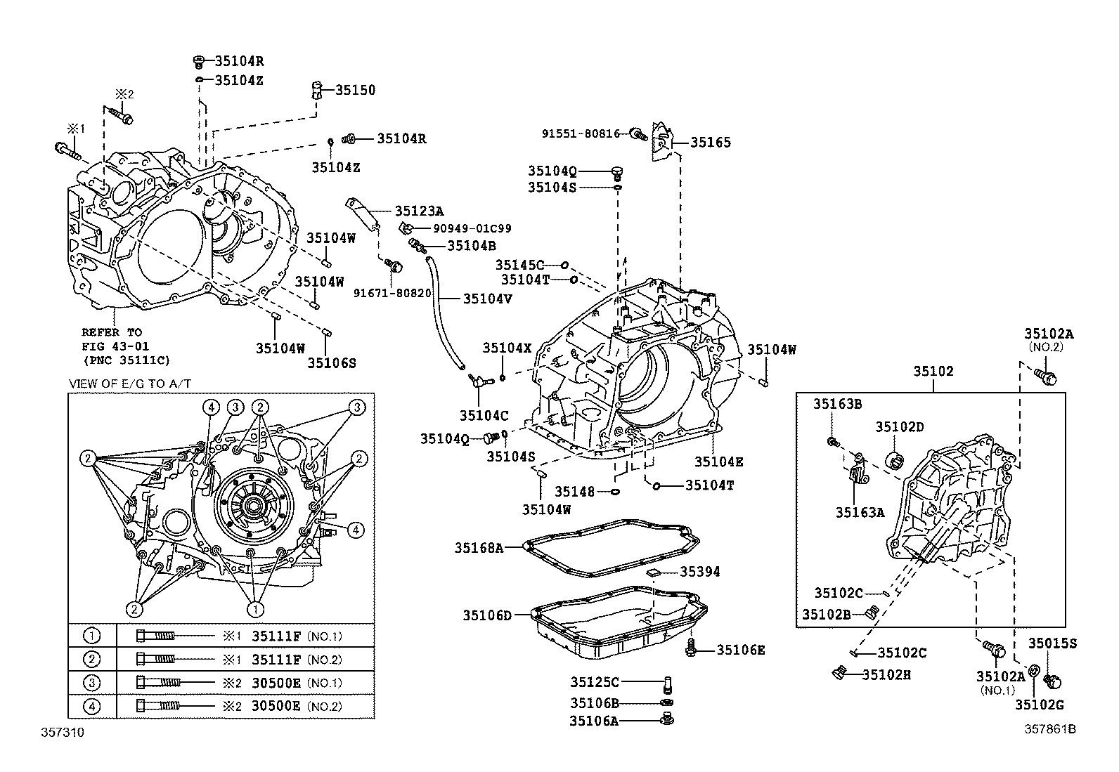 Toyota 35168-73010 GASKET, AUTOMATIC TRANSAXLE OIL PAN