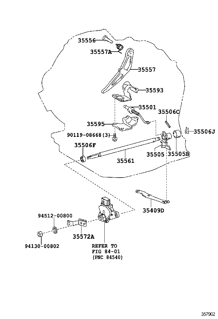90105-06261 BOLT(FOR MANUAL DETENT SPRING) product image