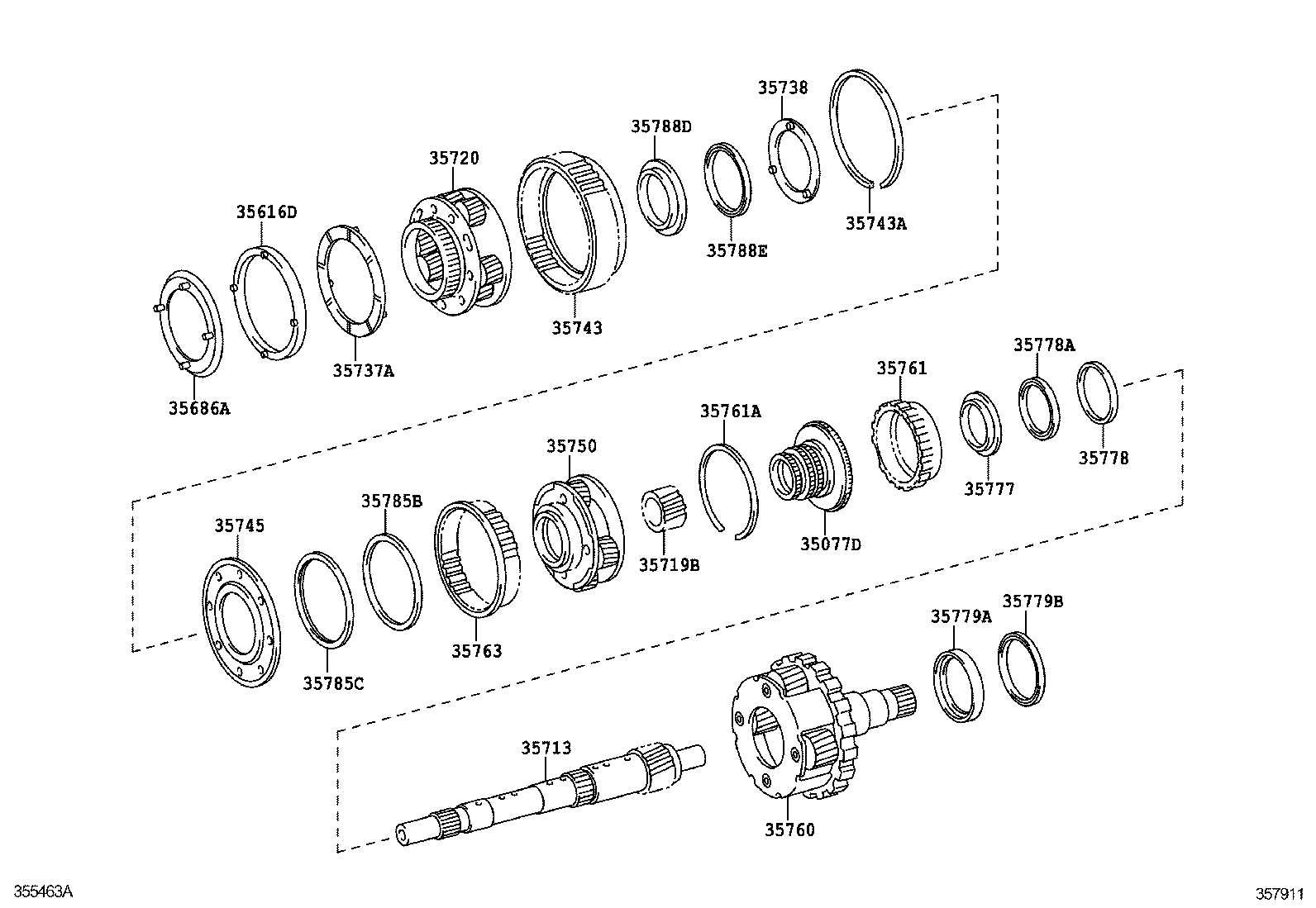 35713-0C030 SHAFT, INTERMEDIATE product image