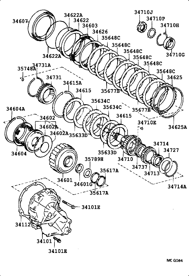 34112-32040 GASKET, OVERDRIVE CASE product image