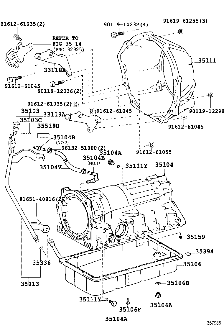35013-60250 TUBE SUB-ASSY, TRANSMISSION OIL FILLER product image