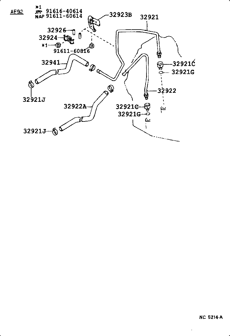 32926-03010 CUSHION, OIL COOLER TUBE(ATM) product image