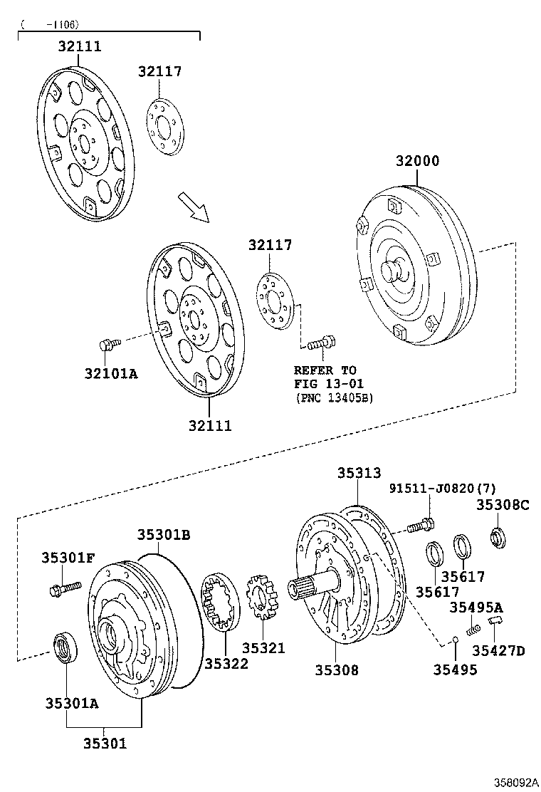 35321-60021 GEAR, FRONT OIL PUMP DRIVE product image