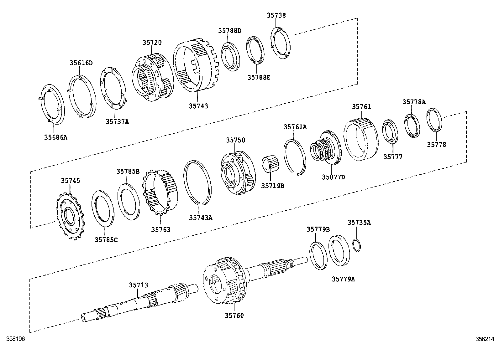 35760-30220 GEAR ASSY, REAR PLANETARY product image