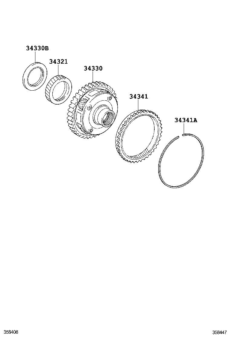 90520-A0010 RING, HOLE SNAP (FOR UNDERDRIVE PLANETARY RING) product image